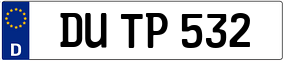 Trailer License Plate